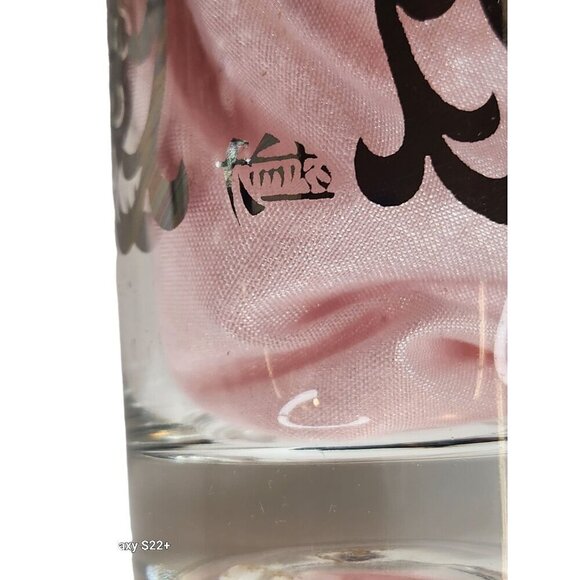 Vintage Kimiko Bar Glasses Silver Guardian Shield Coat Of Arms Tall Tumblers HIg - Picture 2 of 16